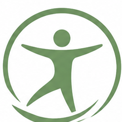 RE·BALANCE icon — a figure balancing, representing movement